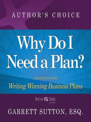cover image of Why Do I Need a Plan?